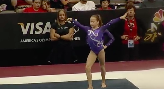 5 vintage videos of the USA women's gymnastic team when they were kids-4