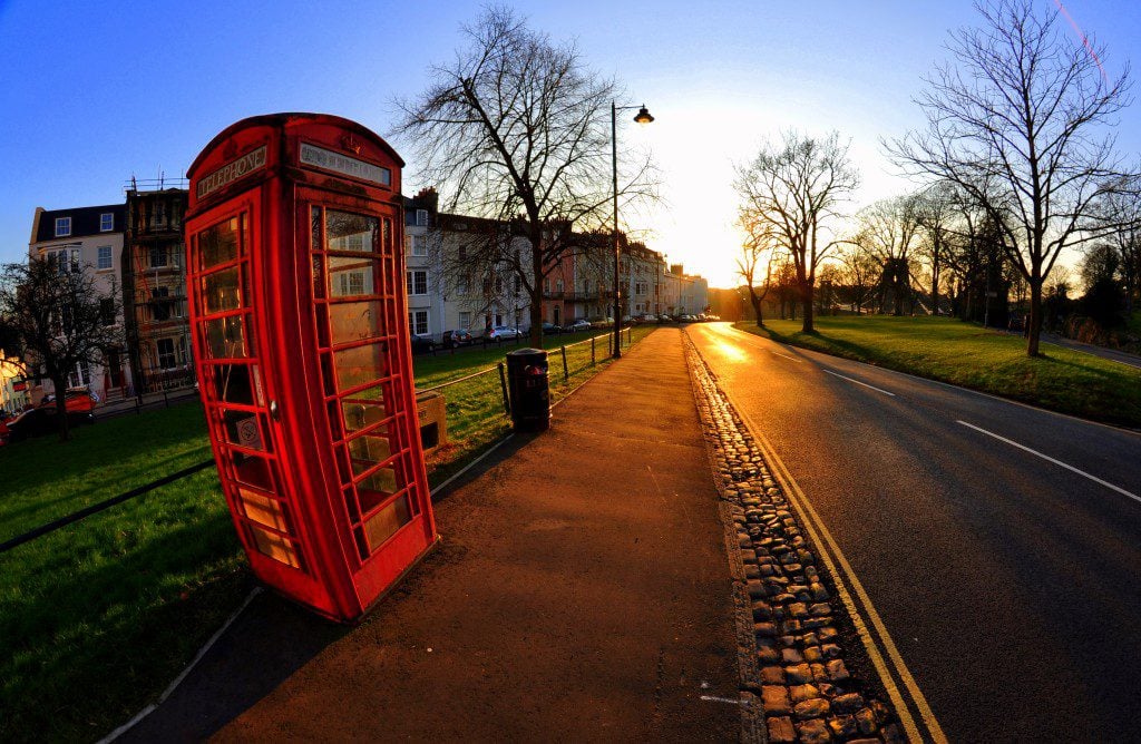 Bristol British Phone Booth
