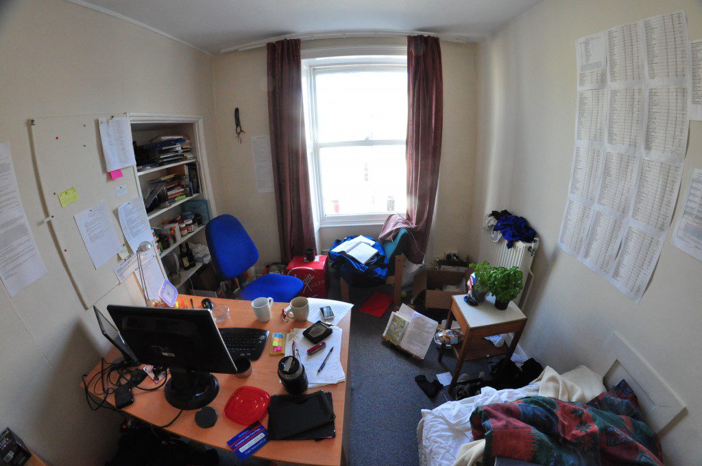 Justin's room in Bristol, 2012