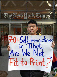 Students for a Free Tibet at NY Times