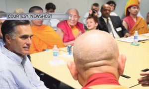 Mitt Romney and Tibetan Buddhist Monks