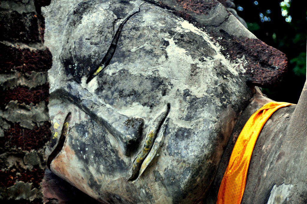 Lying Buddha, detail, Sukhothai, Thailand (2012)