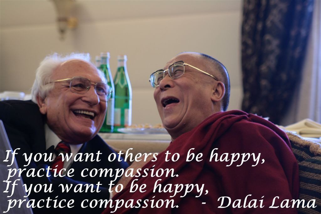 Dalai Lama with Marco Pannella (photo by flickr user dumplife (Mihai Romanciuc) - modified with quote by permission)