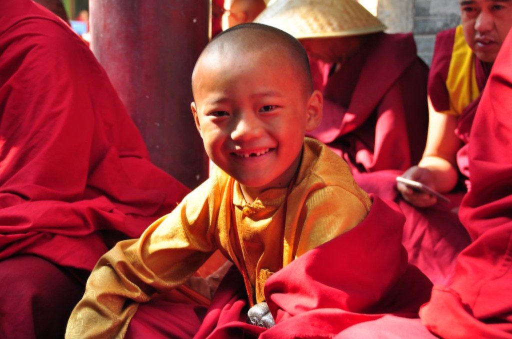 tibetan boy at wutai shan