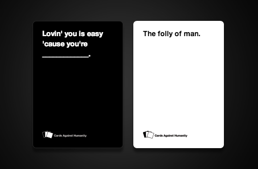 Cards That Won Against Humanity — I won 😂