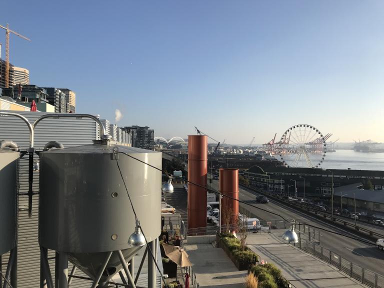 View of Seattle’s Alaskan Way Viaduct in 2018 before its demolition in 2019