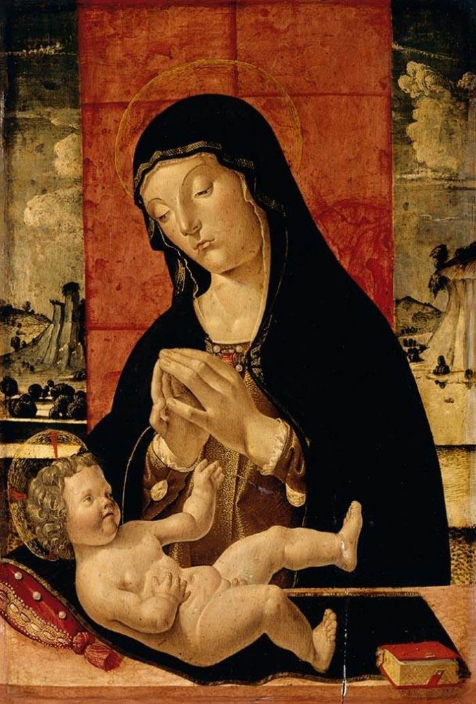 Madonna Adoring the Christ Child, Pietro Da Vicenza