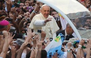Pope Attends Welcome Ceremony In Rio De Janeiro