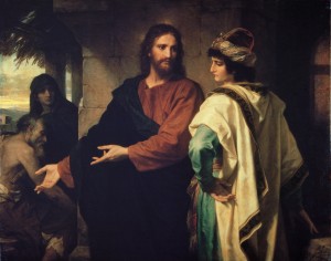 "Jesus Christ and the rich young man," Heinrich Hoffman.