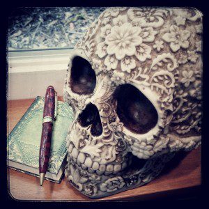 Book Skull (cc 2016) Alison Leigh Lily