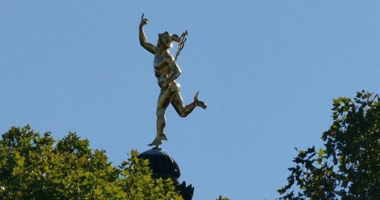 Public domain photo of Hermes in Stuttgart.