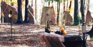 Stones and altar at Four Quarters