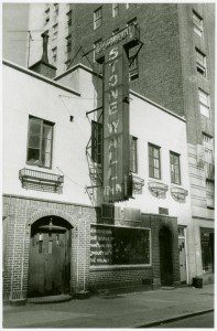 The Stonewall Inn, 1969 (from New York Public Library public domain images). Photo by Diana Davies. Picture credit: Manuscripts and Archives Division, The New York Public Library. Stonewall Inn [3] Retrieved from Digital Collections, NYPL