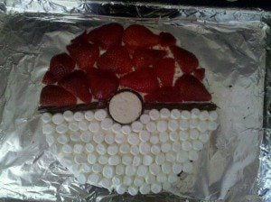 Poké Ball cake by author