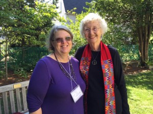 Jerrie Hildebrand and Rev. Shirley Ranck at CUUPS Convo in Salem, MA. 8/28/2016
