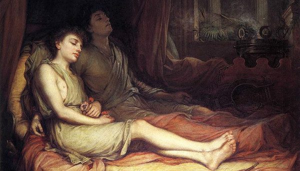 "Sleep and His Half Brother Death" by John Waterhouse. From WikiMedia.