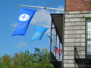 Flags at 25 Beacon, photo by Chris Walton (cc)