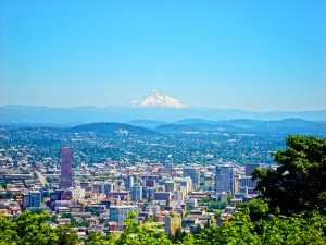 Mt Hood and Portland Creative Commons Photo by truflip99