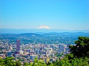 Mt Hood and Portland Creative Commons Photo by truflip99