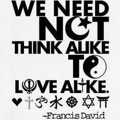 need not think alike to love alike