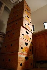 Photo by Bez, "Piling Boxes Again" (cc) 2008.