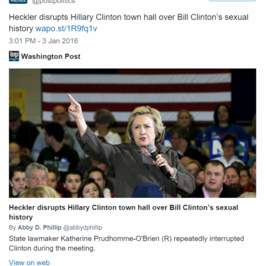 Click CONTINUE to see how Bill Clinton responded when reporters asked him about Broaddrick.