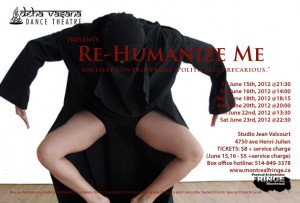 Postcard image for "Re-Humanize Me."  Image via Deha Vasana.