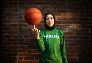 Basketball player Indira Kaljo. [Source].