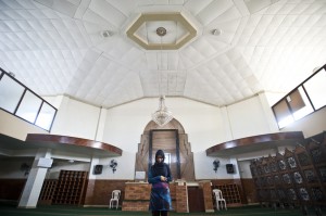 Praying at Masjid ul Islam, Johannesburg.