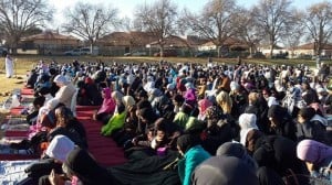 Eid prayers at Masjid ul Islam, Johannesburg.