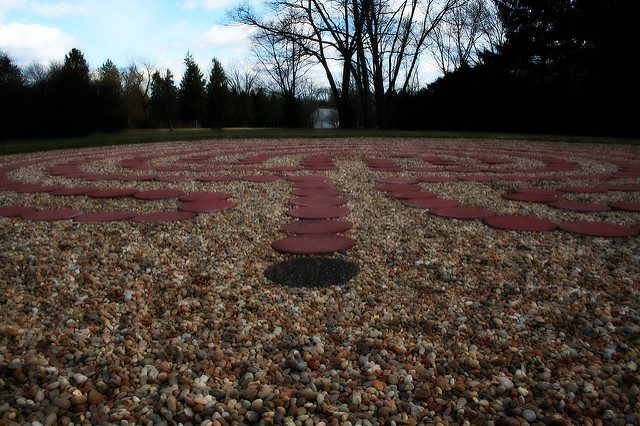 A labyrinth at the Theosophical Society of America, (c)2011 Polly Peterson - used with permission