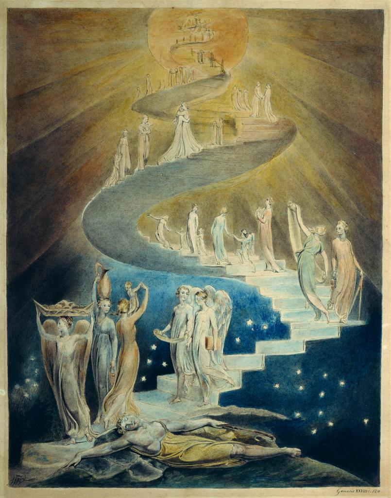 Jacob's Ladder - William Blake [Public domain], via Wikimedia Commons