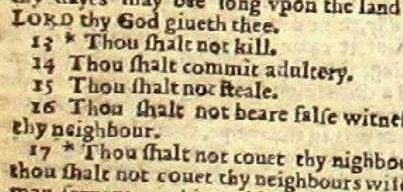 wicked bible shall commit adultery