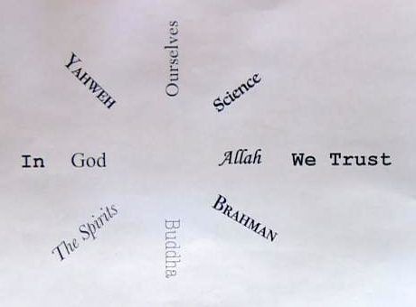 god trust protest sign students