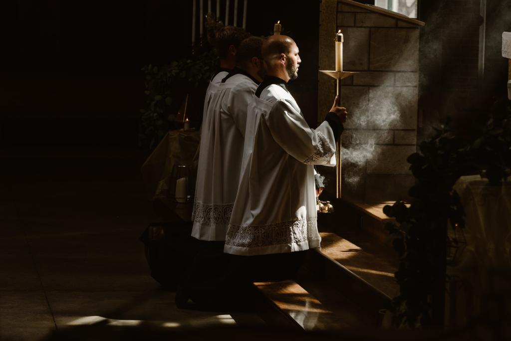Serving Mass at Saint John XXIII Catholic Church, Fort Collins, USA