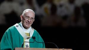 Pope Francis Preaching in Madison Square Garden, September 25, 2015