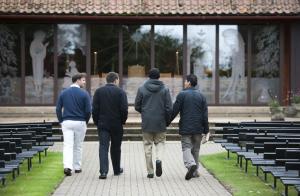 4 Seminarians walking