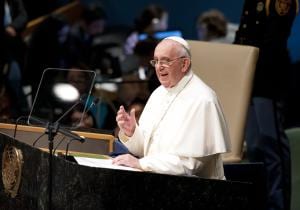 Pope Francis addresses the seventieth session of the General Assembly
