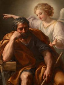 Painting by Anton Raphael Mengs called The Dream of St. Joseph