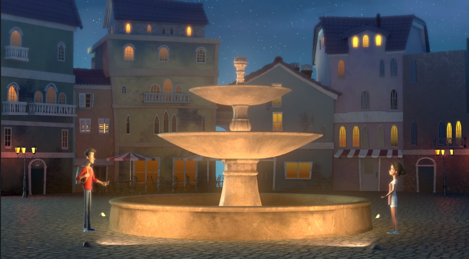 Scene from the award-winning animated short, "The Wishgranter". Scroll down to see the entire film.