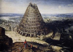 Imaginative rendition of the Tower of Babel