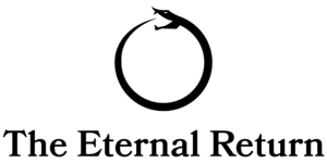 The "Eternal Return" symbol -- a snake circling to bite its tail.