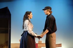 Hodel and Perchik discuss Matrimony in Fiddler on the Roof.