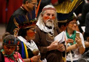 Indigenous people were among the participants in a prayer service in St. Peter's Basilica.