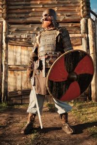 Roman soldier with shield and sword