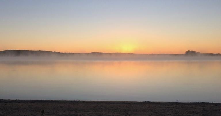 sunrise on Long Lake