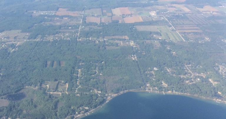 high above Long Lake Township