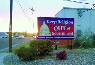 Another Atheist Billboard is Vandalized