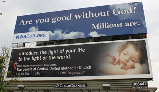 Atheist Billboard Comes to Fayetteville, Arkansas