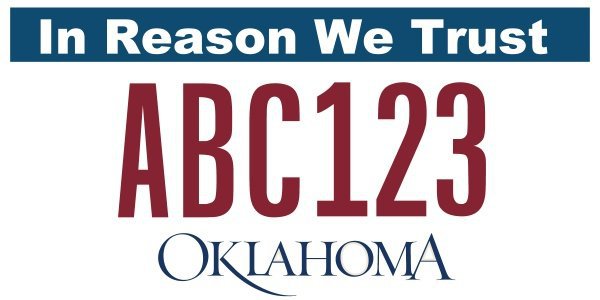 An Atheist-Friendly Oklahoma License Plate?